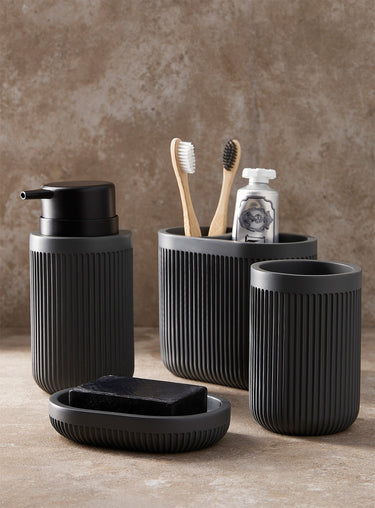 Anthracite grooved accessories